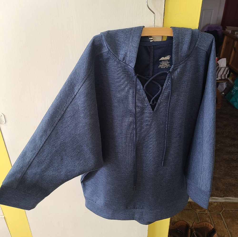 Avia Blue Pullover Hoodie L